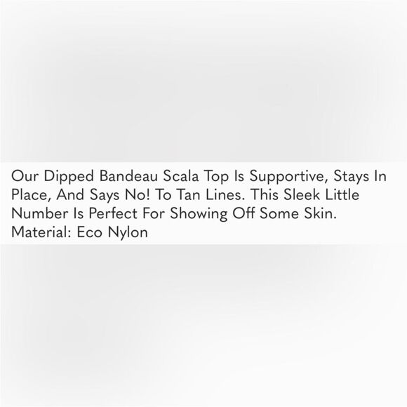 Andie Snakeskin Print Strapless Scala Bandeau Bikini Top Sz XS NWT - Picture 12 of 16